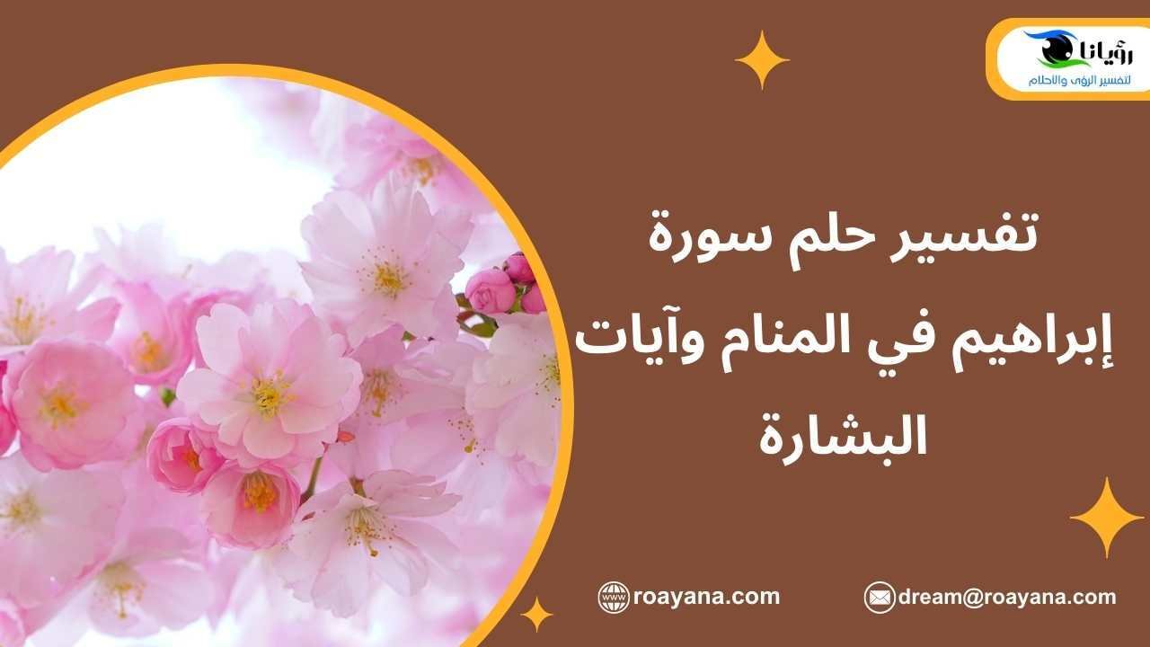 تفسير حلم سورة إبراهيم في المنام وآيات البشارة تفسير رؤية سورة إبراهيم في المنام