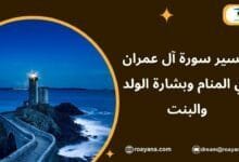 تفسير سورة آل عمران في المنام وبشارة الولد والبنت تفسير حلم سورة آل عمران في المنام