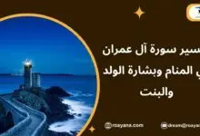 تفسير سورة آل عمران في المنام وبشارة الولد والبنت تفسير حلم سورة آل عمران في المنام