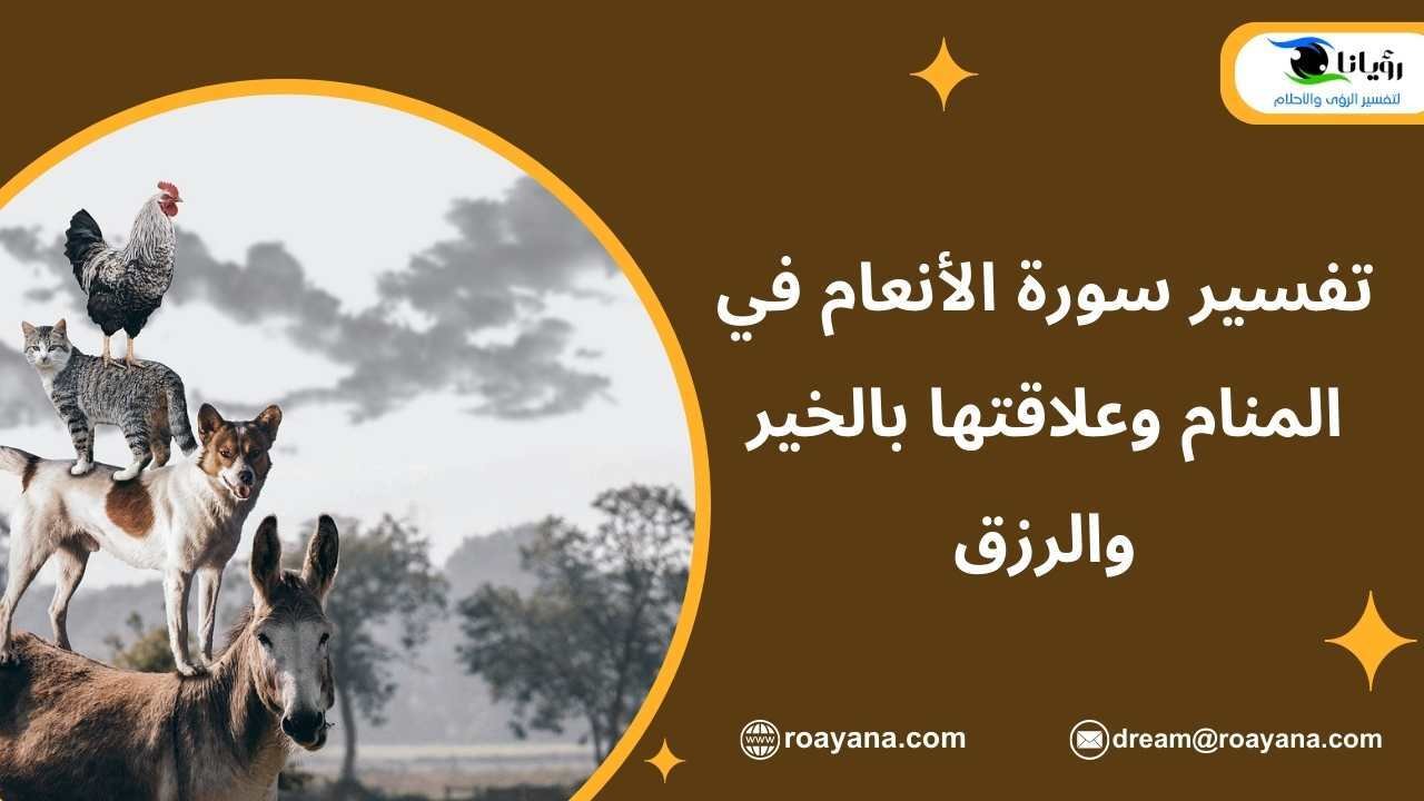 تفسير سورة الأنعام في المنام وعلاقتها بالخير والرزق تفسير حلم سورة الأنعام في المنام