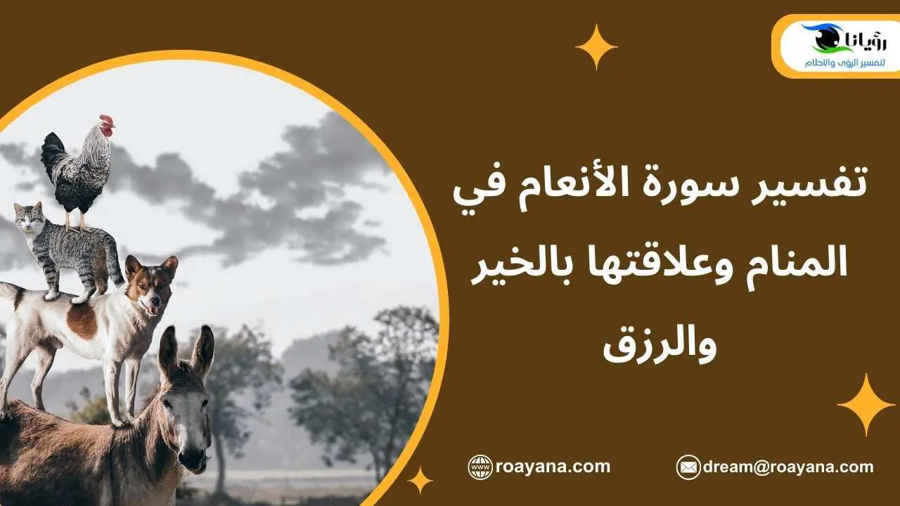 تفسير سورة الأنعام في المنام وعلاقتها بالخير والرزق تفسير حلم سورة الأنعام في المنام