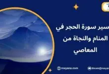 تفسير سورة الحجر في المنام والنجاة من المعاصي تفسير حلم سورة الحجر في المنام