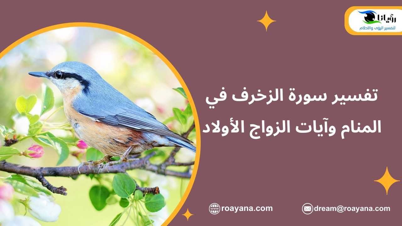 تفسير سورة الزخرف في المنام وآيات الزواج الأولاد تفسير رؤية سورة الزخرف في المنام