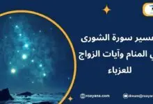 تفسير حلم سورة الشورى في المنام