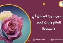 تفسير حلم سورة الرحمن في المنام