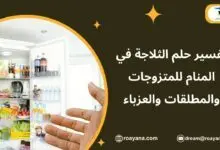 تفسير رؤية الثلاجة في المنام