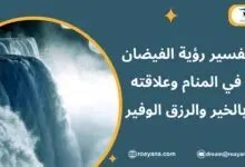 تفسير حلم الفيضان في المنام