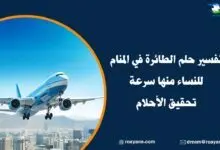 تفسير رؤية الطائرة في المنام