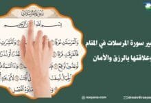 تفسير حلم سورة المرسلات في المنام