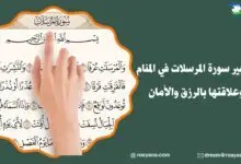 تفسير حلم سورة المرسلات في المنام