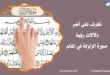 تفسير رؤية سورة الزلزلة في المنام