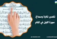 تفسير سورة الليل في المنام