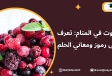 تفسير رؤية التوت في المنام