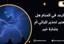 تفسير حلم الرعد في المنام