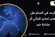 تفسير حلم الرعد في المنام