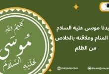 سيدنا موسى عليه السلام في المنام