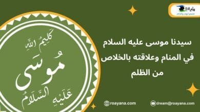 سيدنا موسى عليه السلام في المنام وعلاقته بالخلاص من الظلم سيدنا موسى عليه السلام في المنام
