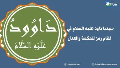سيدنا داود عليه السلام في المنام رمز للحكمة والعدل