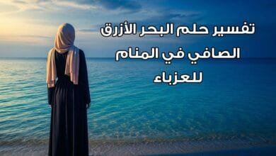 معنى تفسير حلم البحر الأزرق الصافي في المنام للعزباء